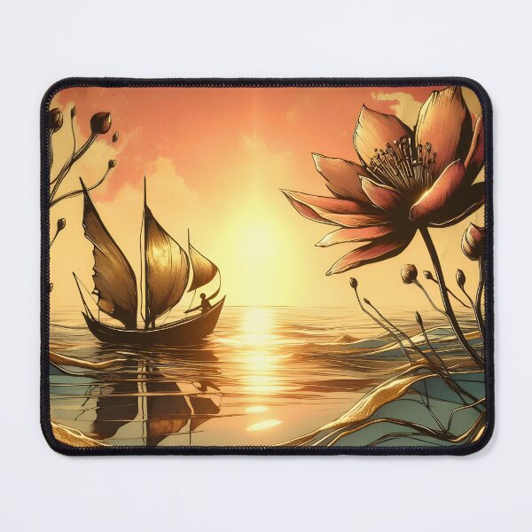 Item preview, Flower and Boat, Ai Generated Art designed and sold by ACC .