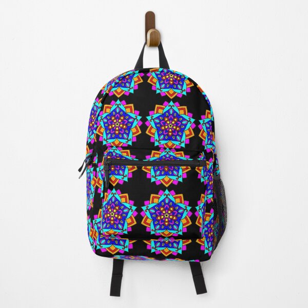 Item preview, Vibrant Geometric Floral Seamless Pattern | Colorful Mandala Repeat Design | Neon Abstract Flower Background designed and sold by nighttime1990.