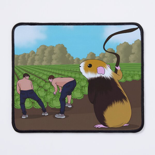 Item preview, Surreal Guinea Pig Painting Overseeing Cabbage Field designed and sold by CuongArtLab.
