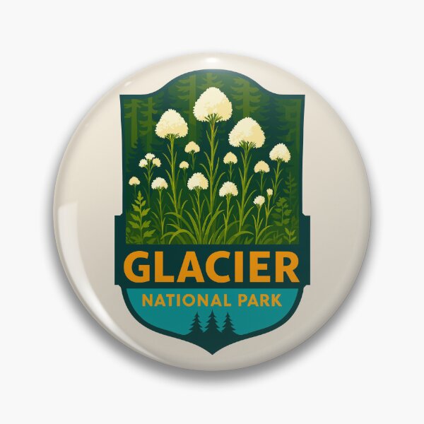 Artikelvorschau, Aufkleber für den Glacier-Nationalpark entworfen und verkauft von Gideon Emmerich.