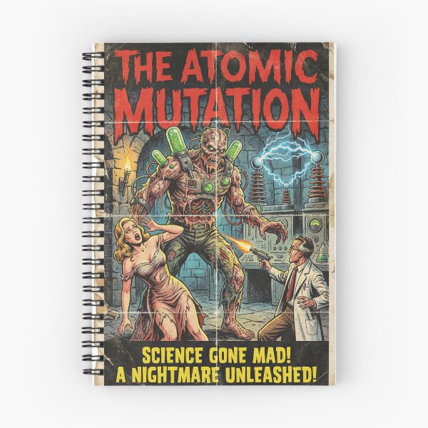 Item preview, Vintage 1950s Sci-Fi Horror Poster Print - "The Atomic Mutation" designed and sold by AMAOZ.