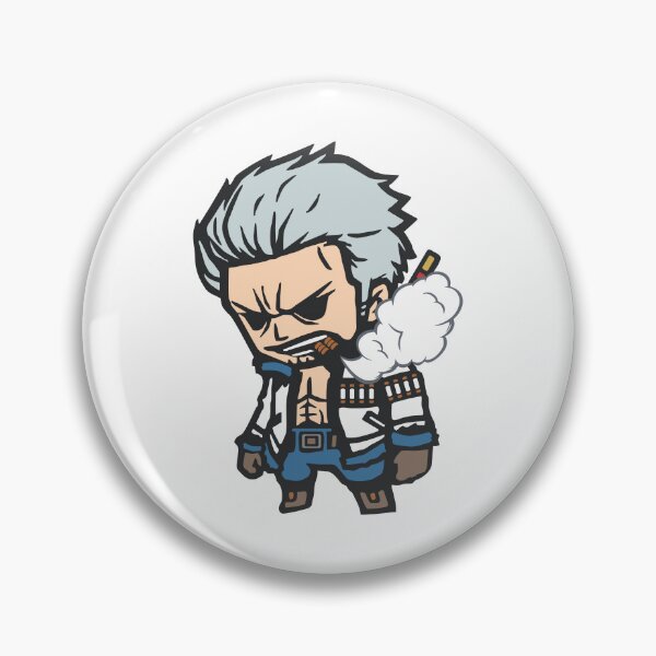 Item preview, vice admiral smoker kawaii sticker onepiece designed and sold by Weelbein9.
