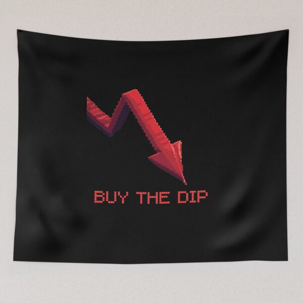 Item preview, Funny Crypto Trader Quote - Buy The Dip Pixel Art Finance Humor designed and sold by JonyDG.