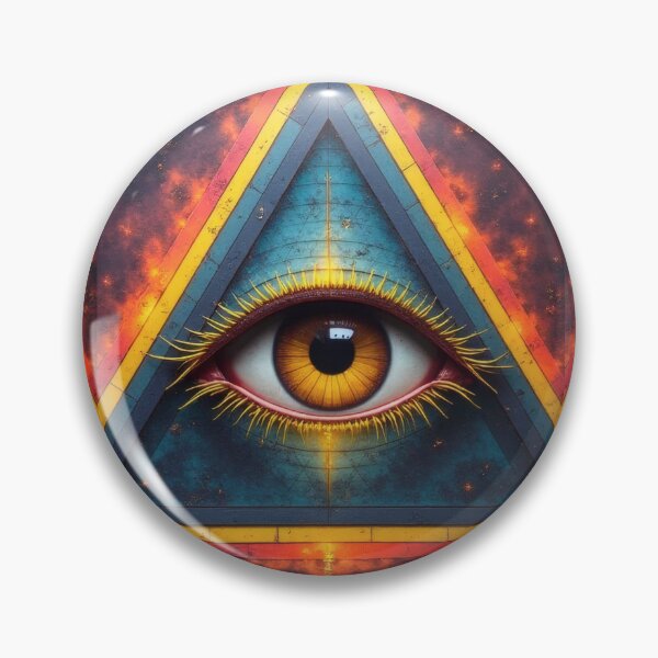 Item preview, All-seeing eye in a cosmic pyramid designed and sold by Mianku | Für das Leben.
