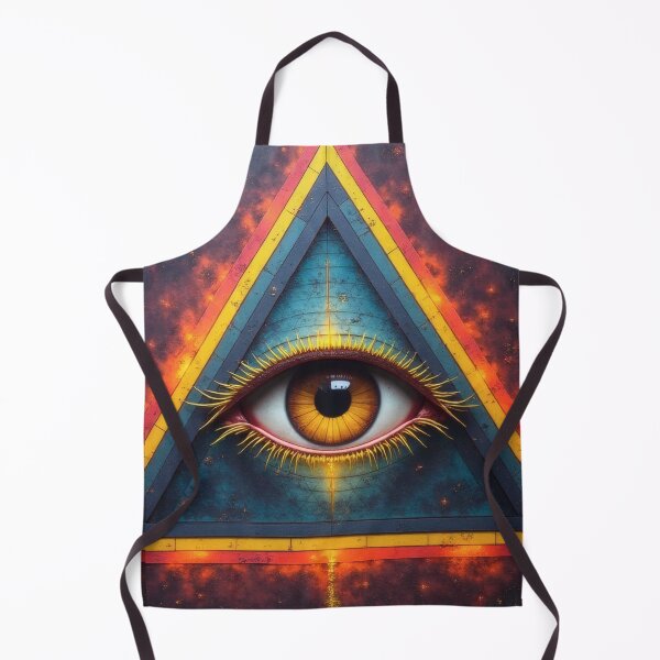 Item preview, All-seeing eye in a cosmic pyramid designed and sold by Mianku | Für das Leben.