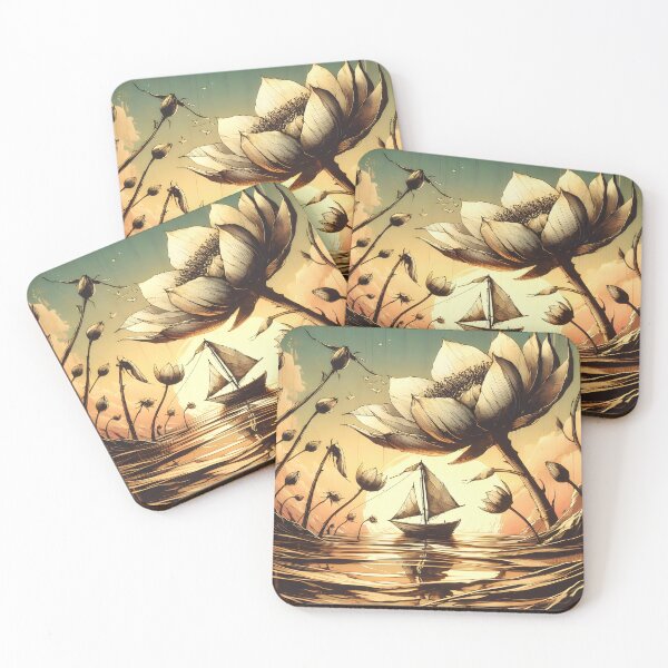 Item preview, Flower and Boat, Ai Generated Art  designed and sold by ACC .