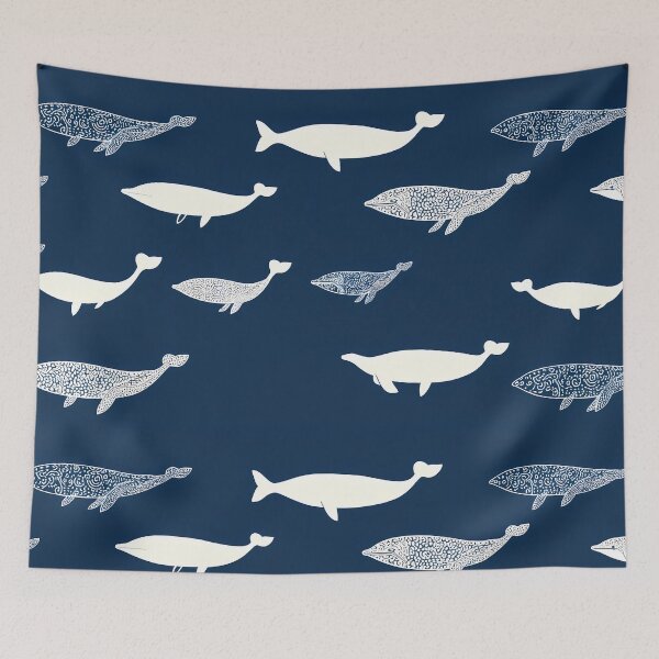Item preview, Whales Whimsical Animal Patterns Inspiring Fun Imagination Kids designed and sold by ART ATTACK ZONE.