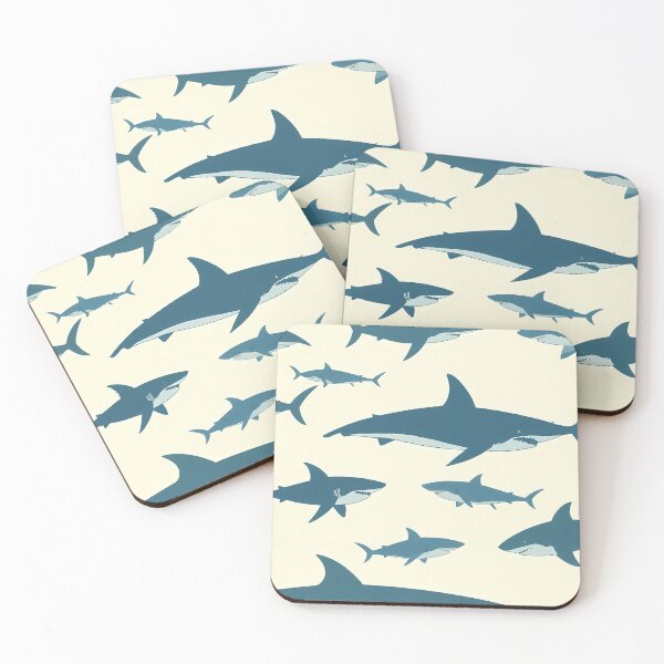 Item preview, Shark Whimsical Animal Patterns Inspiring Fun Imagination Kids designed and sold by ART ATTACK ZONE.
