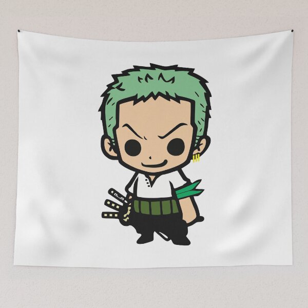 Item preview, vice captain zoro kawaii sticker onepiece designed and sold by Weelbein9.