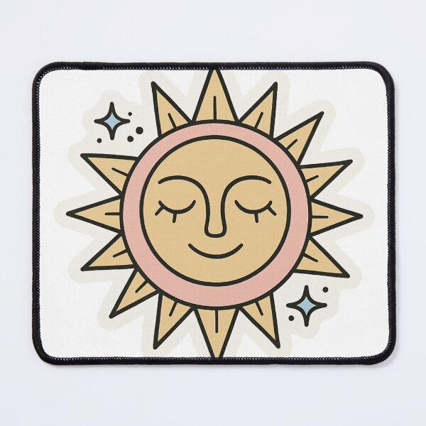 Item preview, Mystic Pastel Sun Sticker – Celestial Witchy Aesthetic Vinyl Decal designed and sold by mirozeliea.