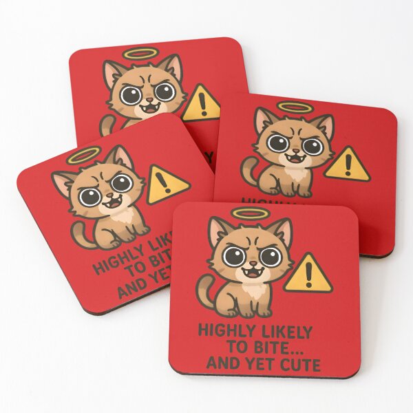 Item preview, Highly Likely to Bite… And Yet Cute – Aurora Demonic Cat” designed and sold by Bettybee00.