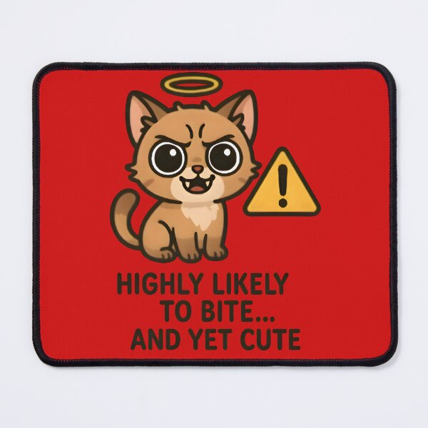 Item preview, Highly Likely to Bite… And Yet Cute – Aurora Demonic Cat” designed and sold by Bettybee00.