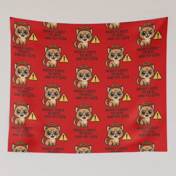 Item preview, Highly Likely to Bite… And Yet Cute – Aurora Demonic Cat” designed and sold by Bettybee00.