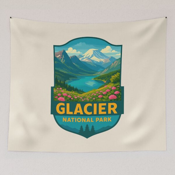 Item preview, Glacier National Park Sticker designed and sold by Gideon Emmerich.
