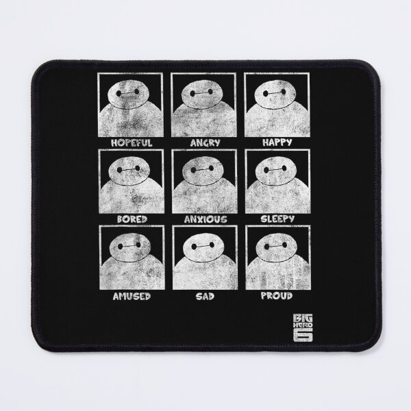 Item preview, Baymax Emotion Panels Minimal Distressed Expression Chart Design designed and sold by JulianneTerry.
