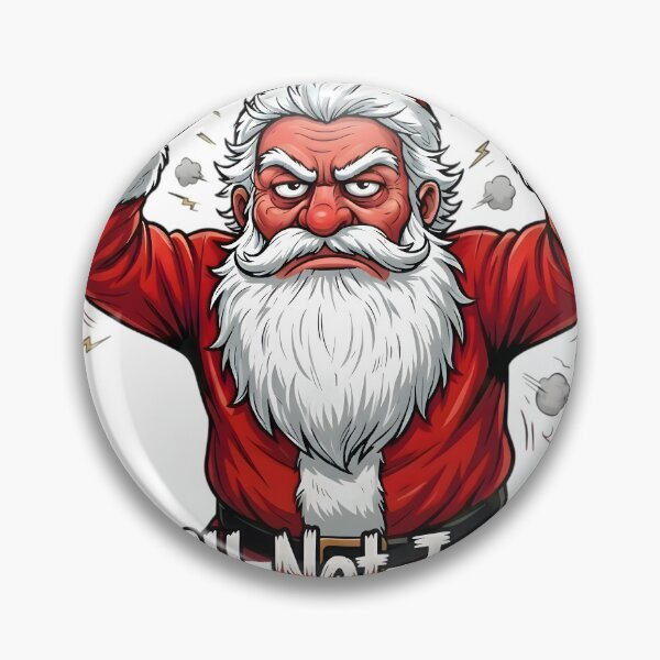 Artikelvorschau, Immer noch nicht fröhlich – Lustiges Weihnachtsmotiv mit wütendem Weihnachtsmann entworfen und verkauft von SoulenCify.