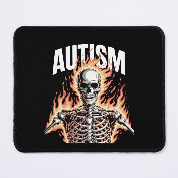 Item preview, Autism Cringe Edgy Hard Skeleton Meme Flames designed and sold by PowAcademy.