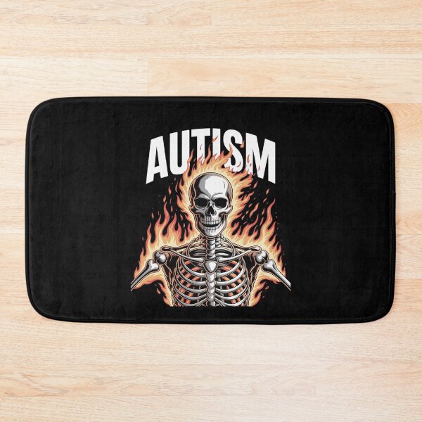 Item preview, Autism Cringe Edgy Hard Skeleton Meme Flames  designed and sold by PowAcademy.