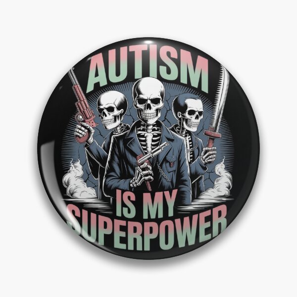 Item preview, Autism Is My Superpower Hard Skeleton Meme Bootleg  designed and sold by PowAcademy.