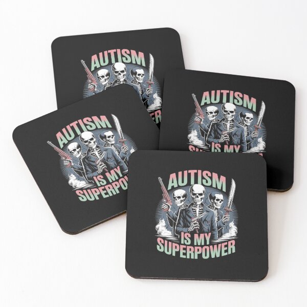 Item preview, Autism Is My Superpower Hard Skeleton Meme Bootleg  designed and sold by PowAcademy.