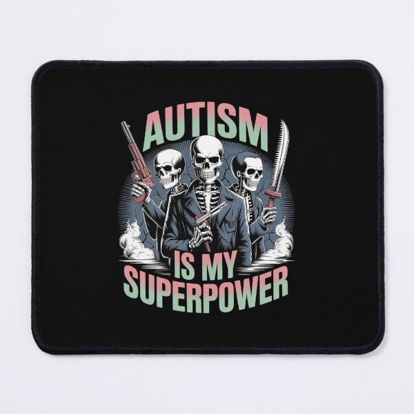 Item preview, Autism Is My Superpower Hard Skeleton Meme Bootleg  designed and sold by PowAcademy.
