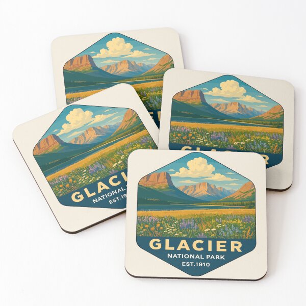 Item preview, Glacier National Park Sticker designed and sold by Gideon Emmerich.