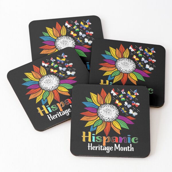Item preview, Sunflower Latin Countries Flags Hispanic Heritage Month designed and sold by Nocturnal-Vines.