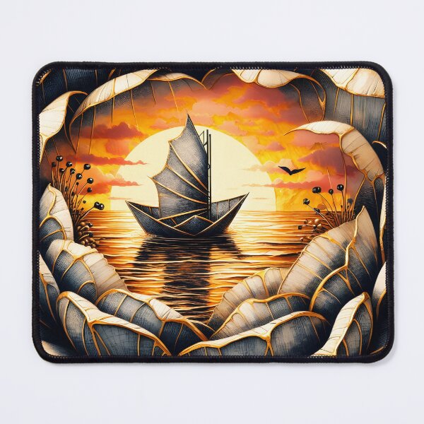 Item preview, Flower Boat, Ai Generated Art designed and sold by ACC .