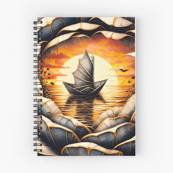Item preview, Flower Boat, Ai Generated Art  designed and sold by ACC .