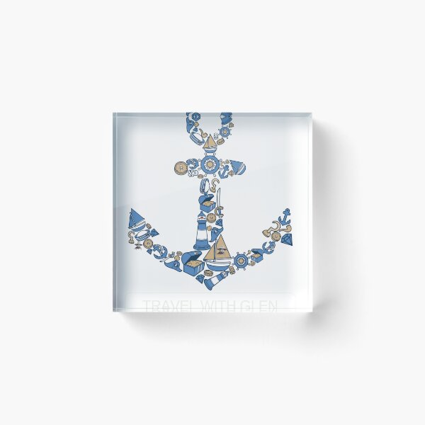 Item preview, TWG Anchor White Letters designed and sold by buycostarica.