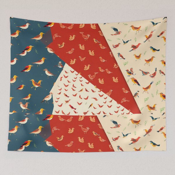Item preview, Colors Birds Animal Patterns Inspiring Fun Imagination Kids designed and sold by ART ATTACK ZONE.