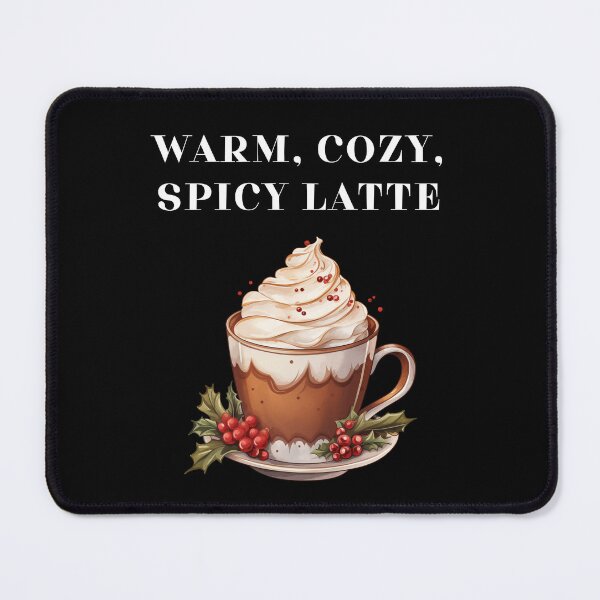 Item preview, Warm, Cozy, Spicy Latte – Christmas Holiday Coffee Illustration designed and sold by EVESTUDIOART.