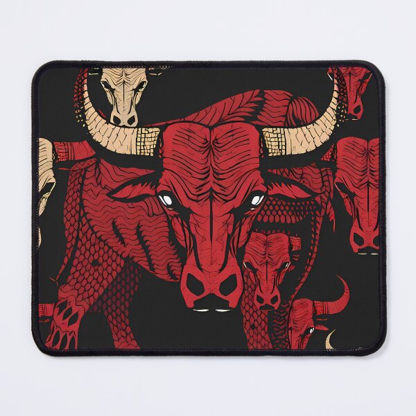 Item preview, Bulls Whimsical Animal Patterns Inspiring Fun Imagination Kids designed and sold by ART ATTACK ZONE.