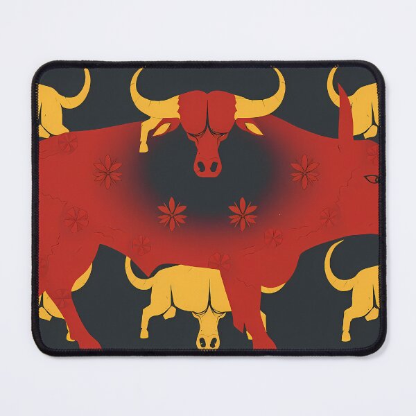 Item preview, Bull Whimsical Animal Patterns Inspiring Fun Imagination Kids designed and sold by ART ATTACK ZONE.