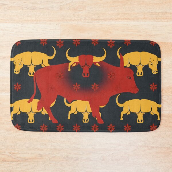 Item preview, Bull Whimsical Animal Patterns Inspiring Fun Imagination Kids designed and sold by ART ATTACK ZONE.
