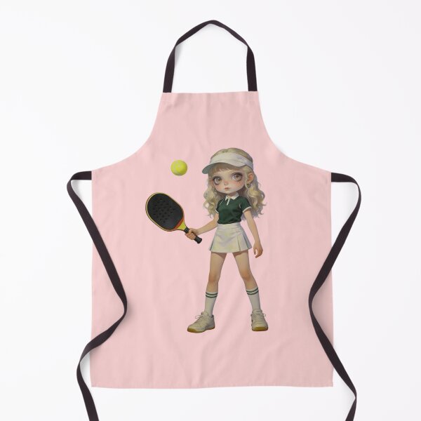 Item preview, Cute Sports Girl Holding Padel Racquet | Dollcore Aesthetic designed and sold by Cherrydora.