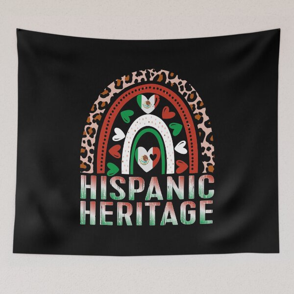 Item preview, Mexico Flag Hispanic Heritage Month Leopard Rainbow designed and sold by Nocturnal-Vines.