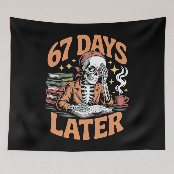 Item preview, 67Th Day Of School Teacher Skeleton designed and sold by MeowtivationP.