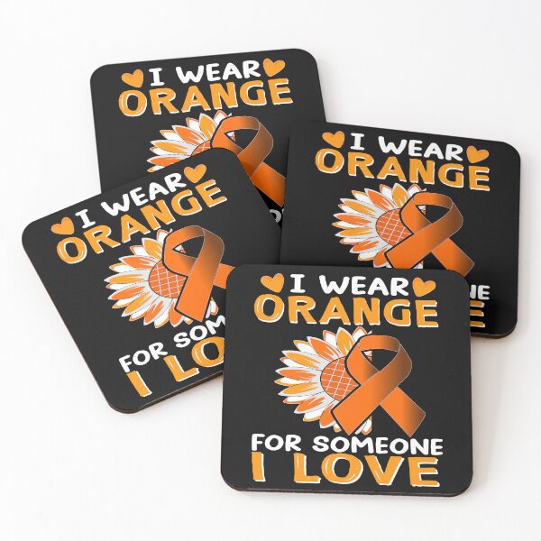 Item preview, Orange Ribbon Sunflower Leukemia Awareness Love Support designed and sold by Nocturnal-Vines.