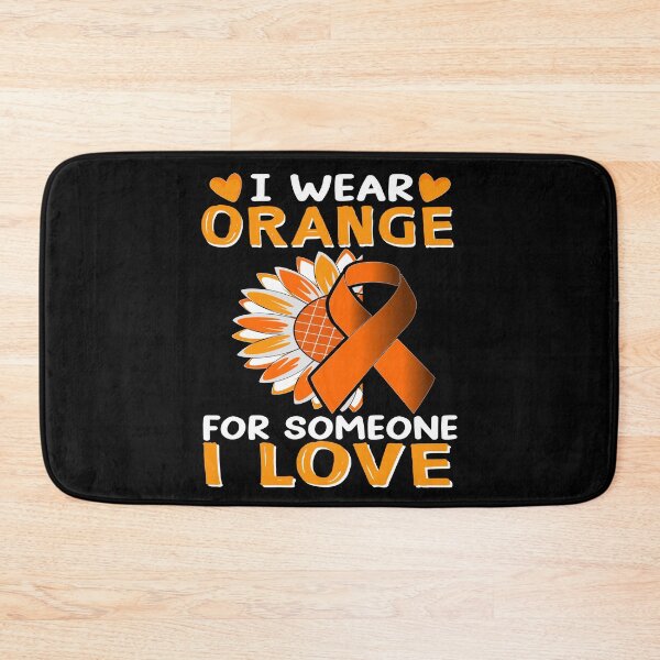 Item preview, Orange Ribbon Sunflower Leukemia Awareness Love Support designed and sold by Nocturnal-Vines.