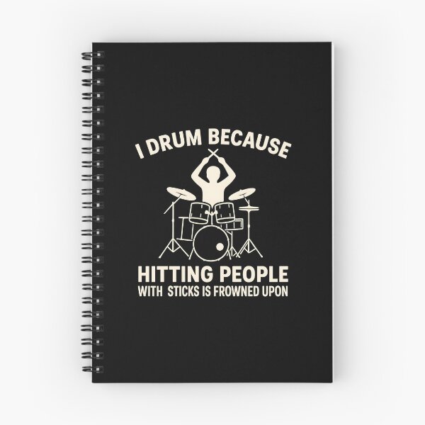 Item preview, I Drum Because Hitting People with Sticks is Frowned Upon designed and sold by hemagamo.