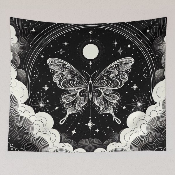 Item preview, Celestial Moon Butterfly in Starry Night designed and sold by BigBlueArt.