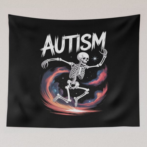 Item preview, Autism Skeleton Meme Men Women Kids1 designed and sold by PowAcademy.