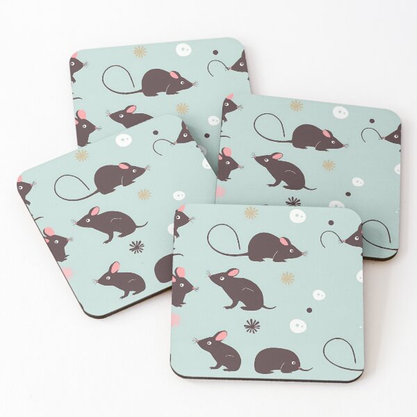 Item preview, Rats Whimsical Animal Patterns Inspiring Fun Imagination Kids designed and sold by ART ATTACK ZONE.