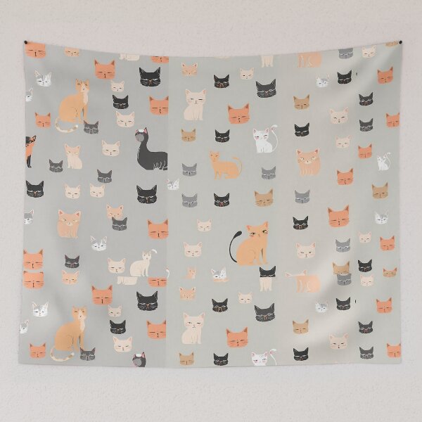 Item preview, Cats Whimsical Animal Patterns Inspiring Fun Imagination Kids designed and sold by ART ATTACK ZONE.