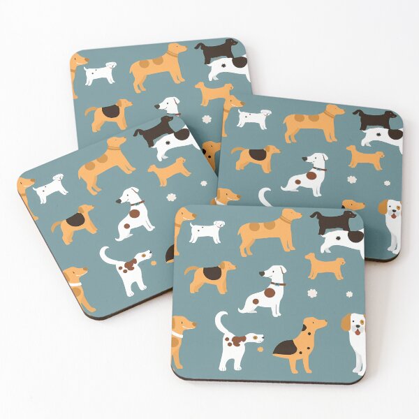 Item preview, Dogs Whimsical Animal Patterns Inspiring Fun Imagination Kids designed and sold by ART ATTACK ZONE.