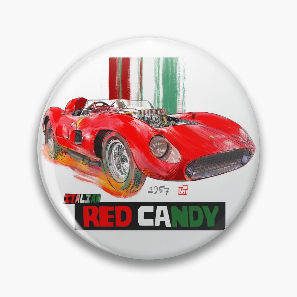 Item preview, ITALIAN RED CANDY AUTOMOBILE - 1957 Sexy Classic Racing designed and sold by TRAVEL-ART-MOTO.