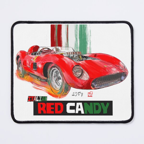 Item preview, ITALIAN RED CANDY AUTOMOBILE - 1957 Sexy Classic Racing designed and sold by TRAVEL-ART-MOTO.