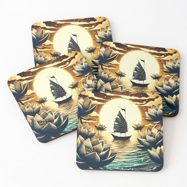 Item preview, Flower and Boat, Ai Generated Art  designed and sold by ACC .