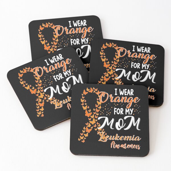 Item preview, I Wear Orange For My Mom Leukemia Awareness Butterflies designed and sold by Nocturnal-Vines.